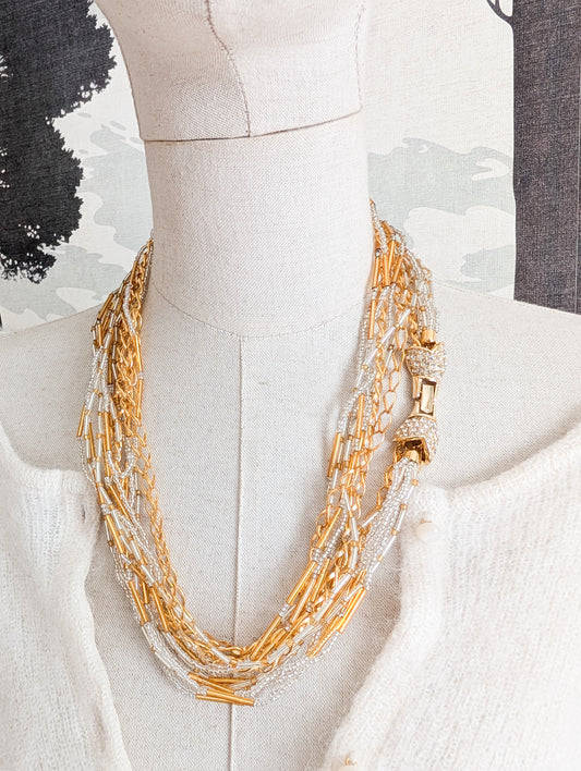 Très long sautoir 70's