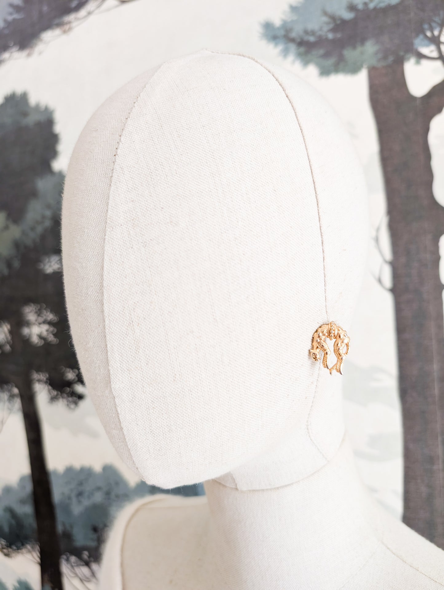 Boucles oreilles percées panthères