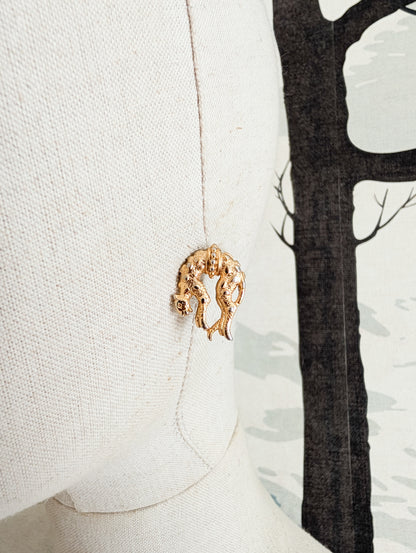 Boucles oreilles percées panthères