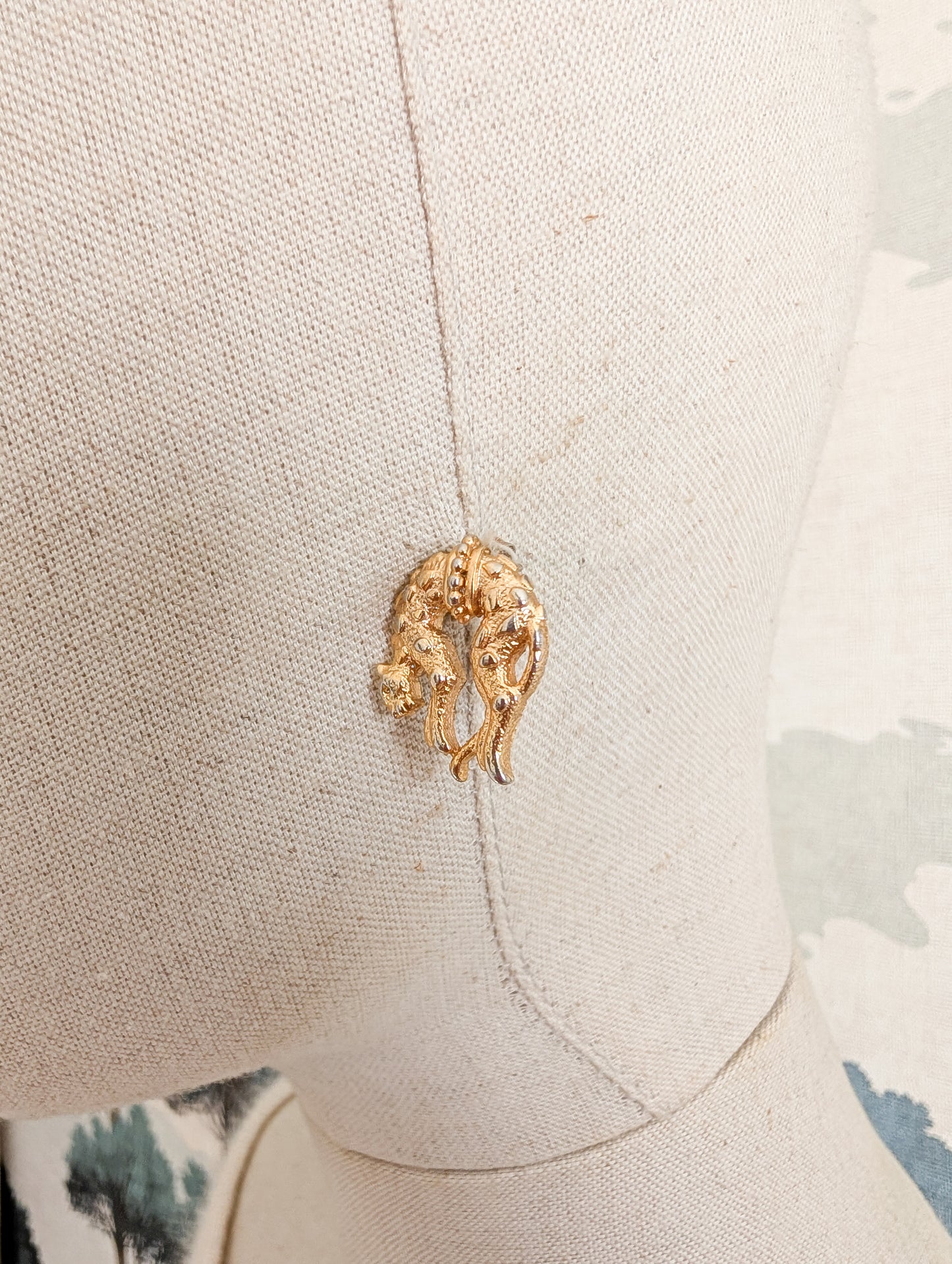 Boucles oreilles percées panthères