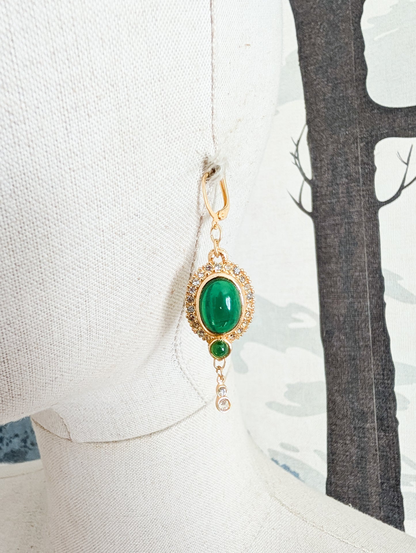 Boucles cabochons Corocraft