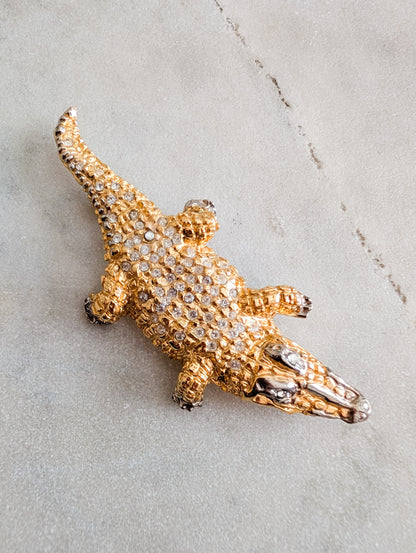 Broche crocodile