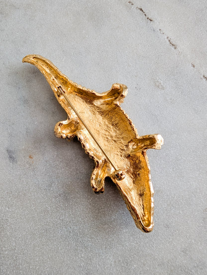 Broche crocodile