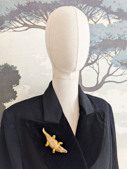 Broche crocodile