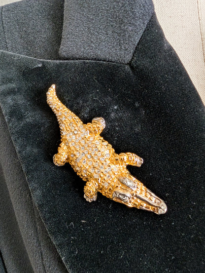Broche crocodile