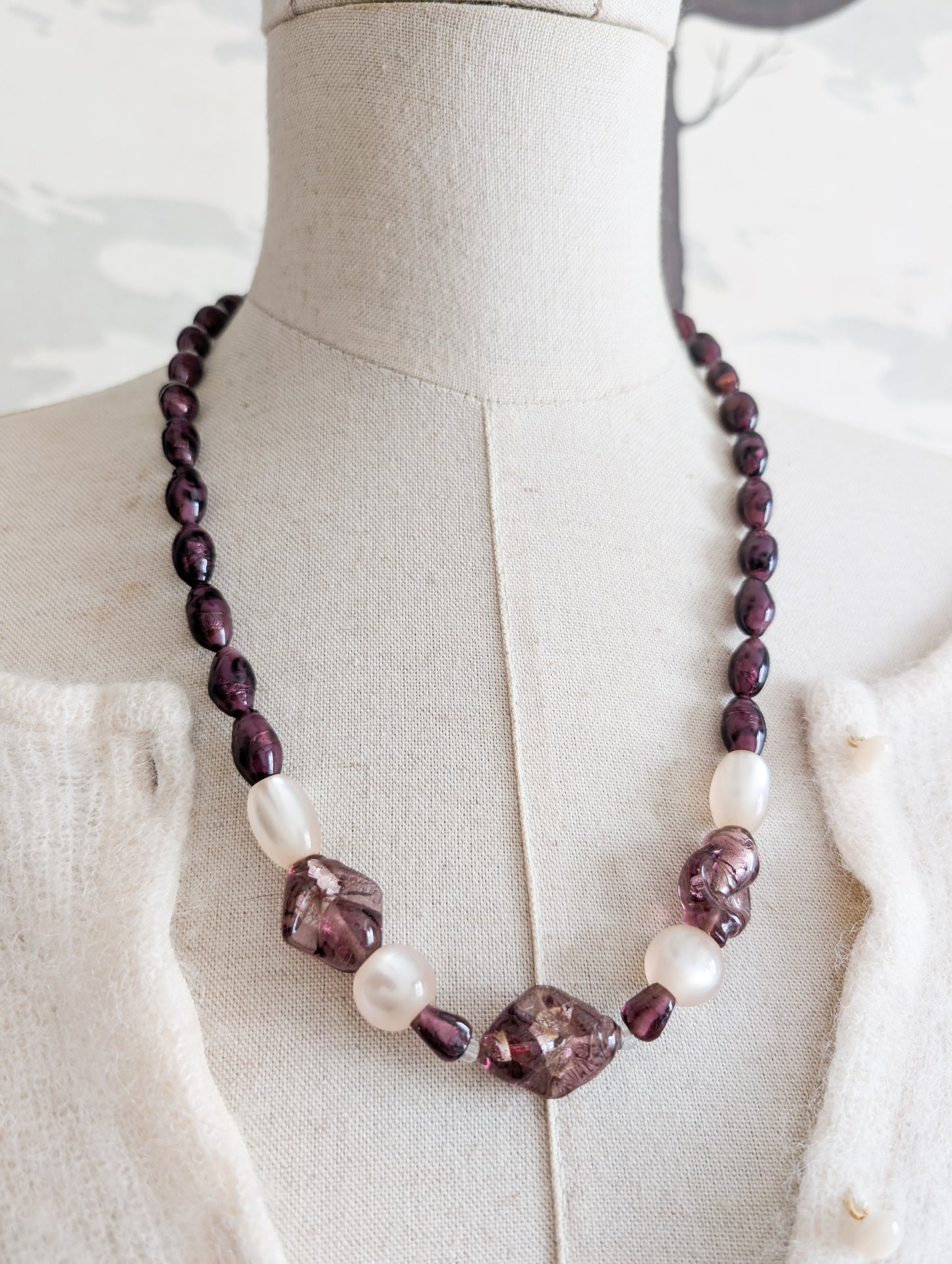 Collier en verre de Murano