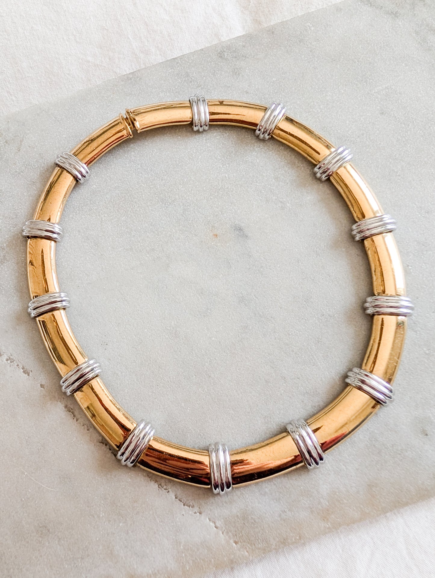 Collier or et argent