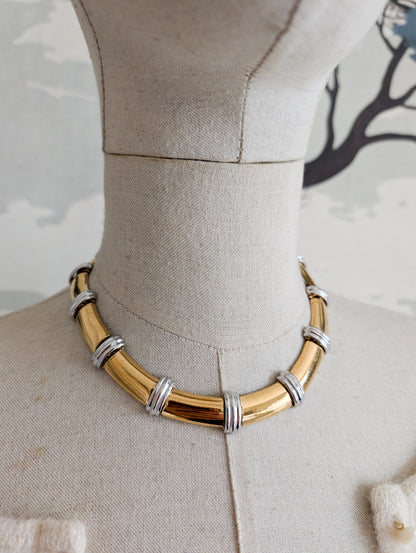 Collier or et argent