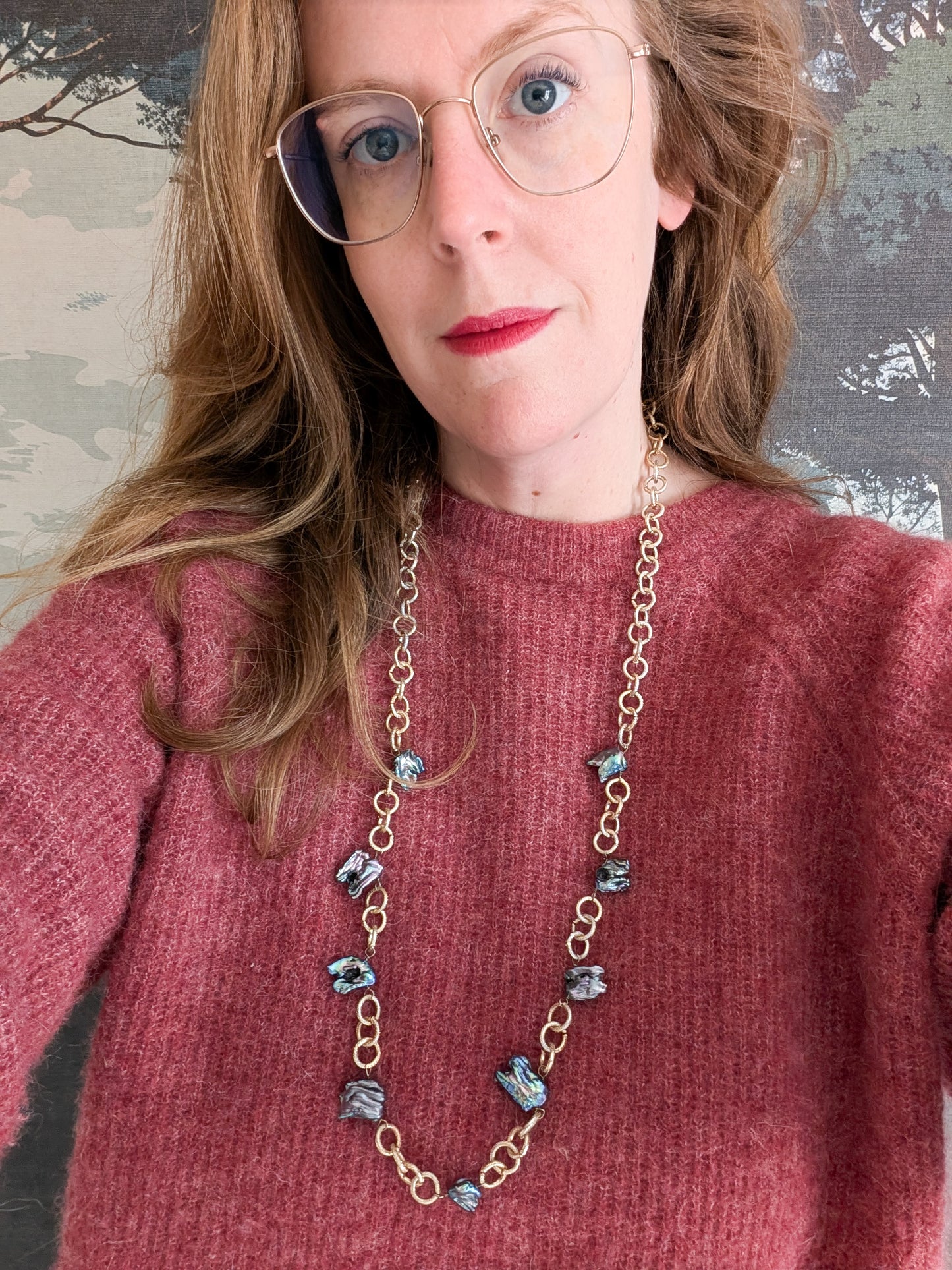 Sautoir perles veritables