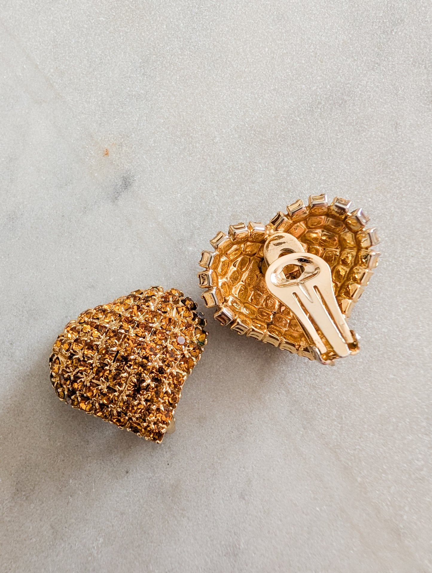 Boucles Strass cœurs