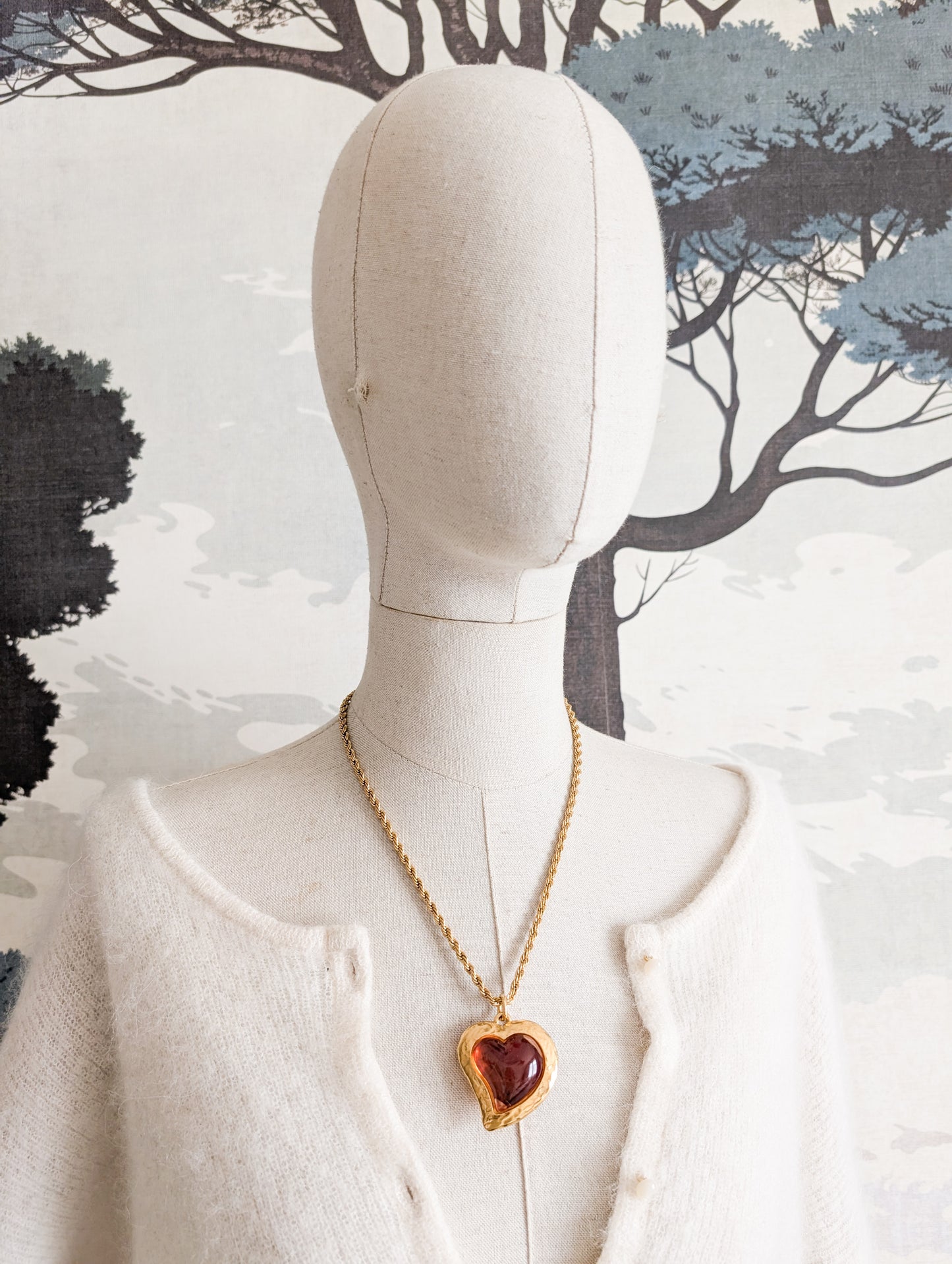 Pendentif coeur Yves Saint Laurent