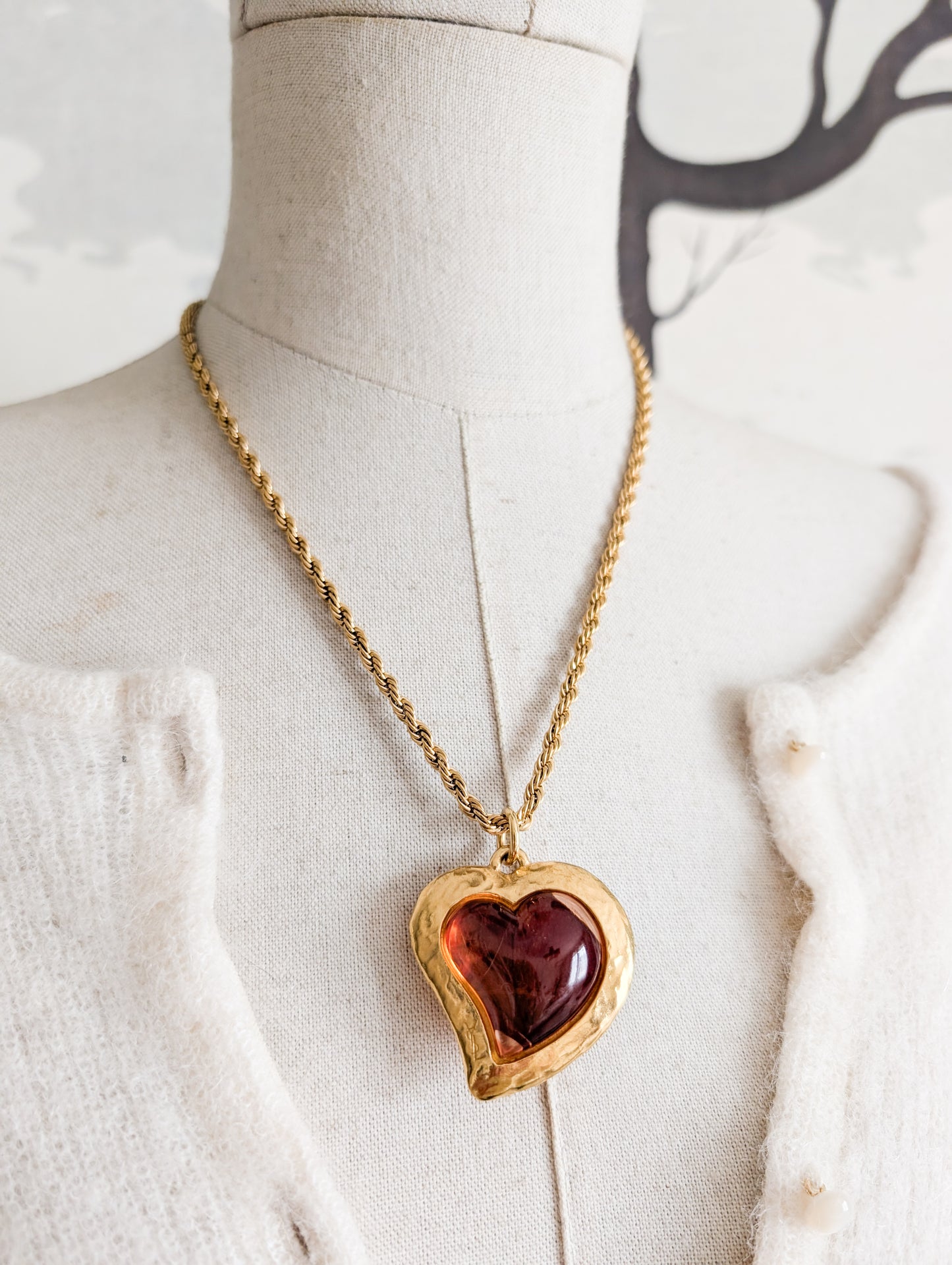 Pendentif coeur Yves Saint Laurent