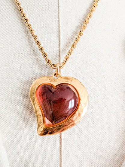 Pendentif coeur Yves Saint Laurent