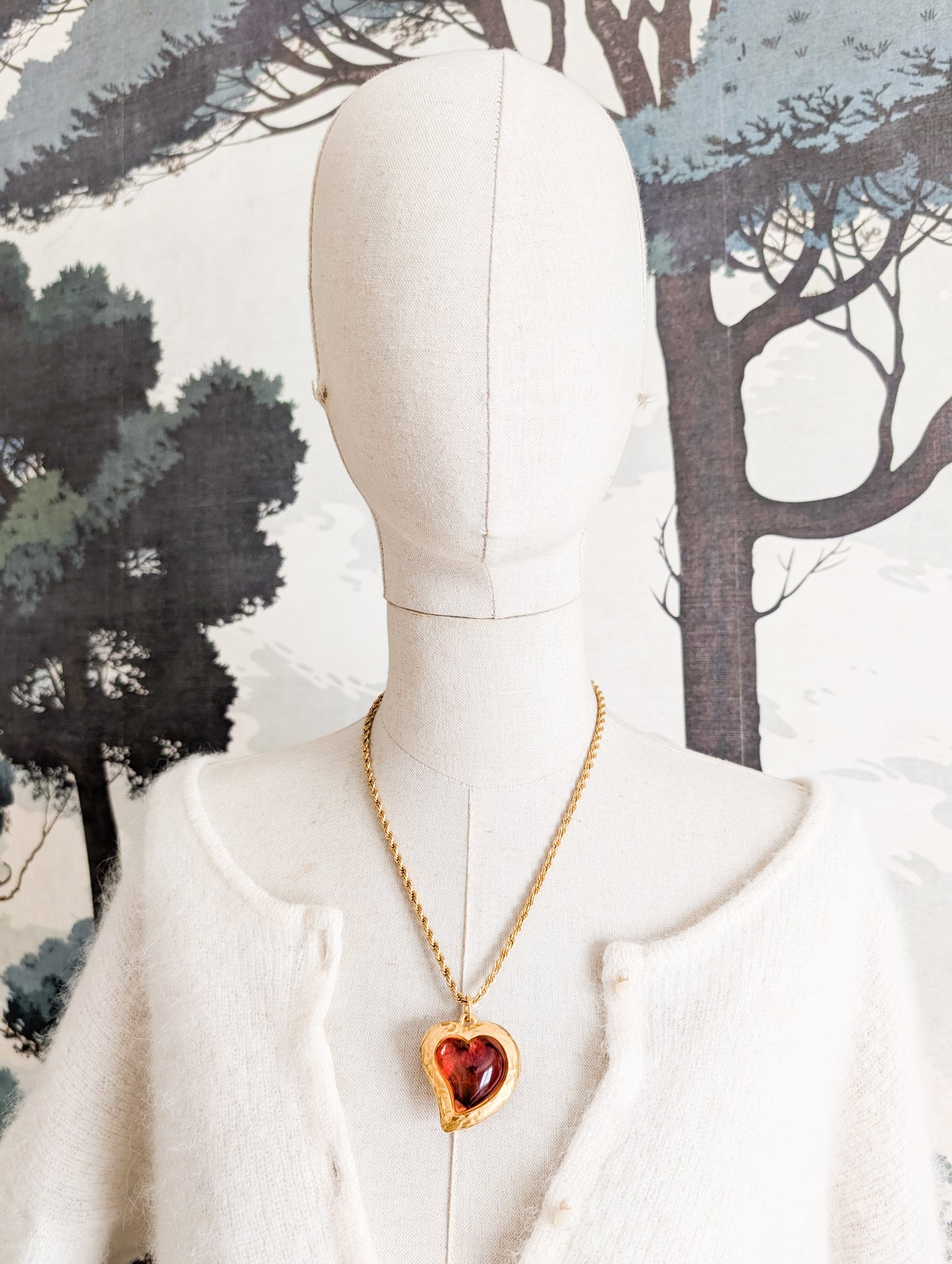 Pendentif coeur Yves Saint Laurent