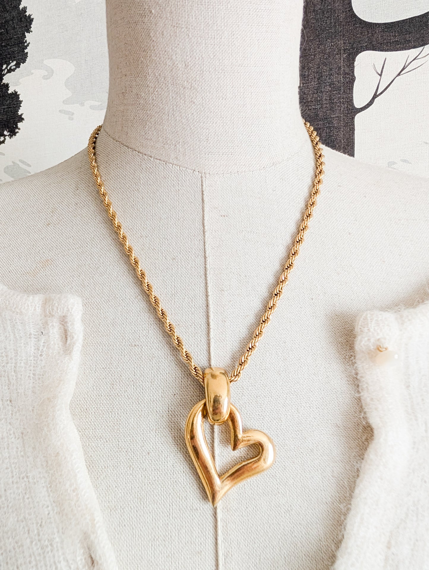 Pendentif coeur Yves Saint Laurent