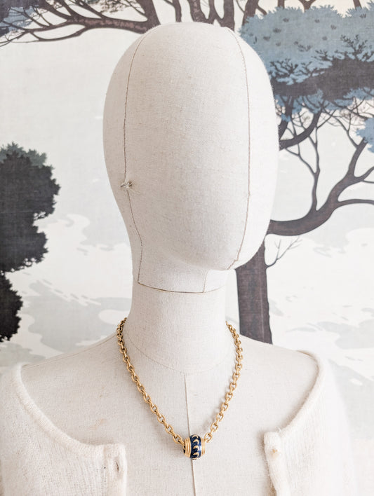 Collier perle laquée