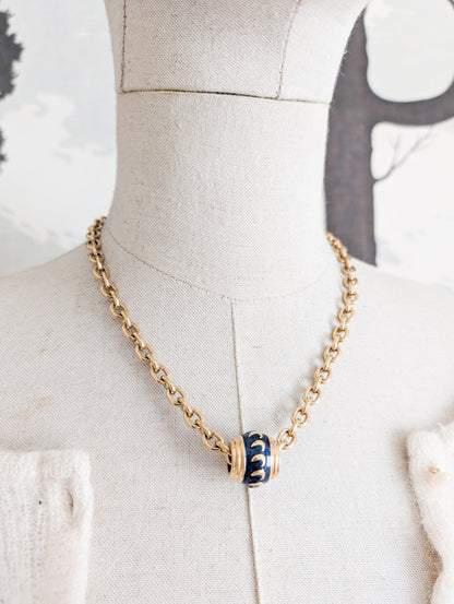 Collier perle laquée