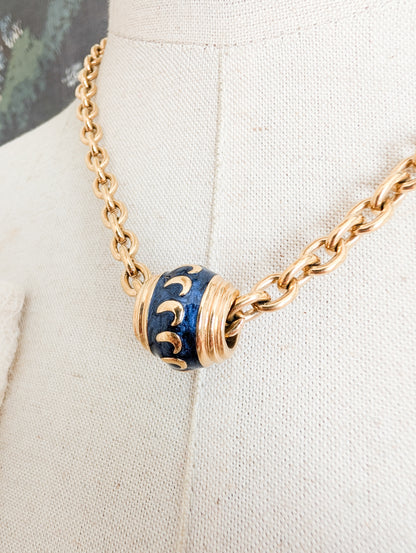 Collier perle laquée