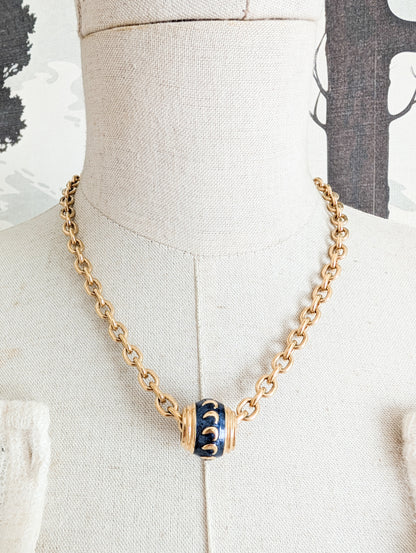 Collier perle laquée