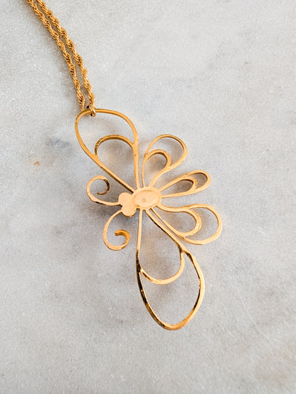 Sautoir Papillon 70's Corocraft