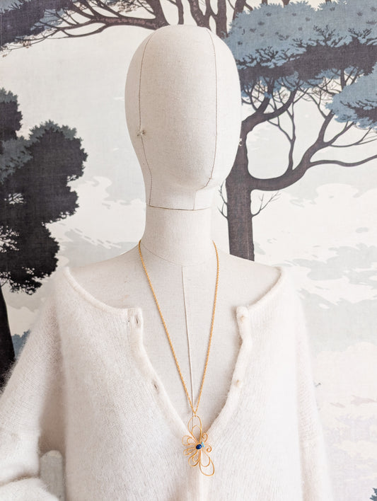 Sautoir Papillon 70's Corocraft