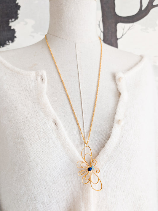 Sautoir Papillon 70's Corocraft