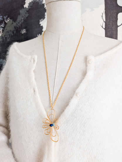 Sautoir Papillon 70's Corocraft