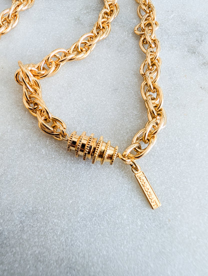 Sautoir perles quartz Corocraft