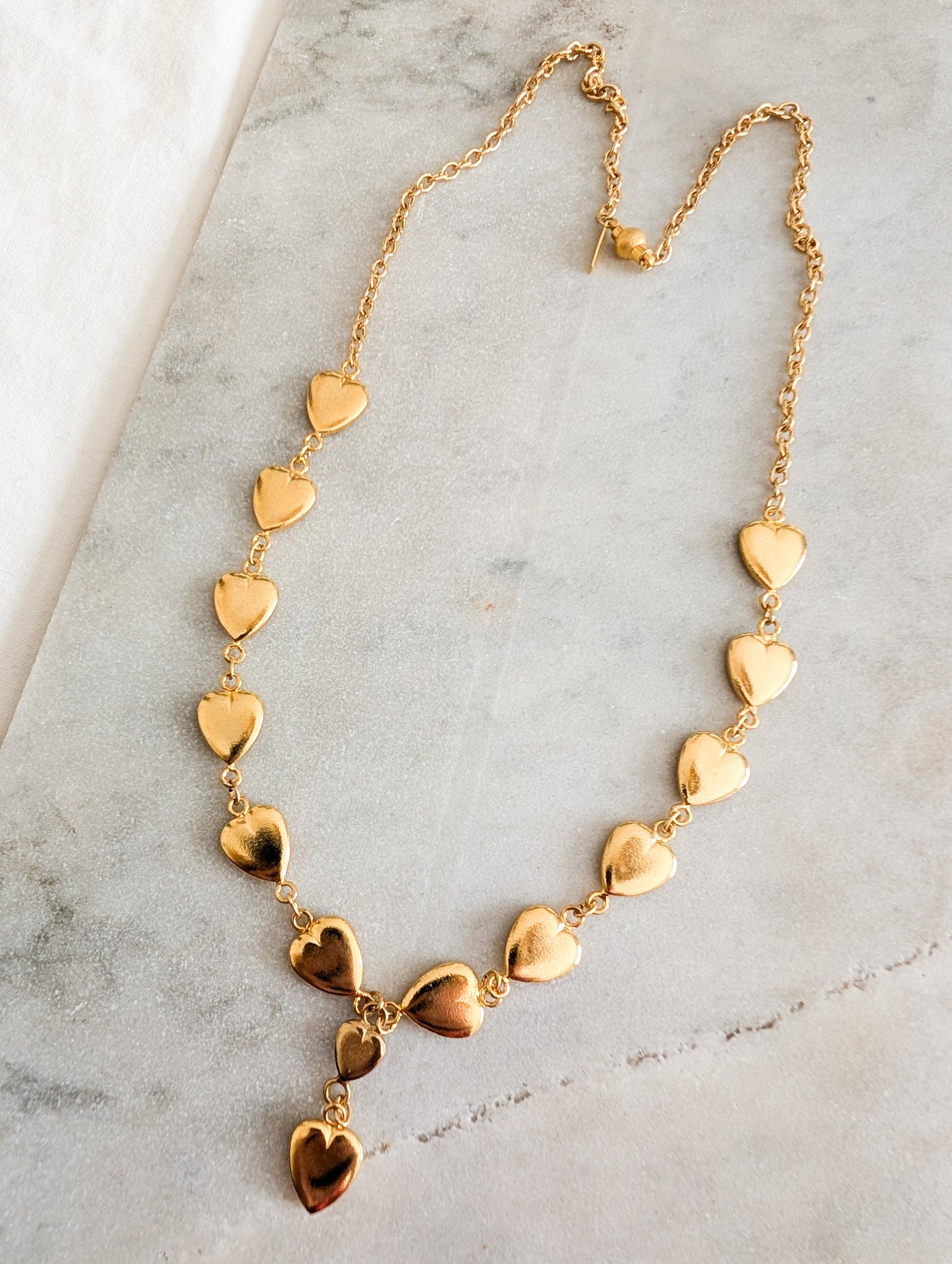 Long collier coeurs Corocraft