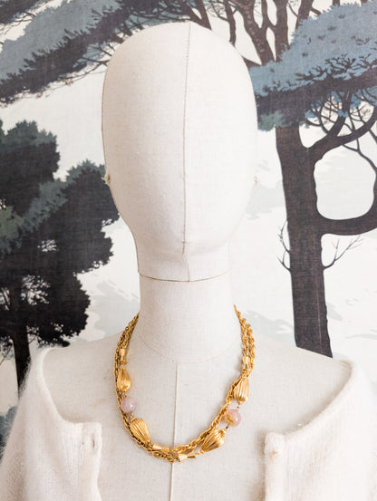 Sautoir perles quartz Corocraft