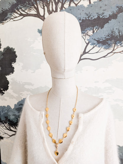 Long collier coeurs Corocraft