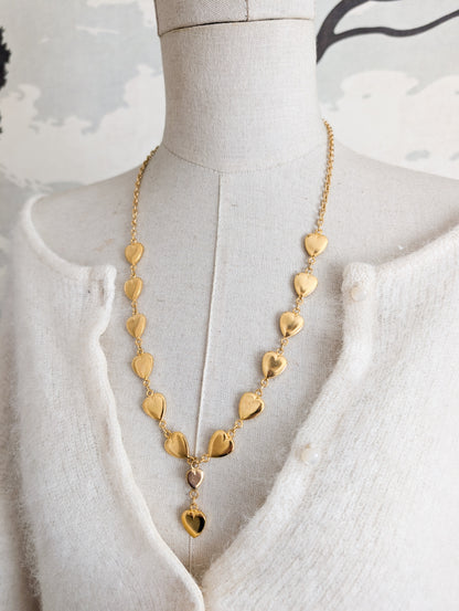 Long collier coeurs Corocraft