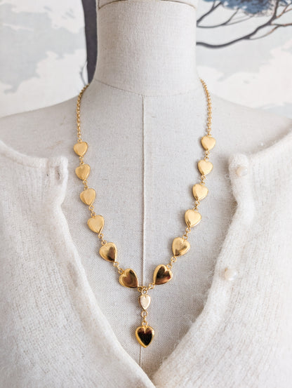 Long collier coeurs Corocraft