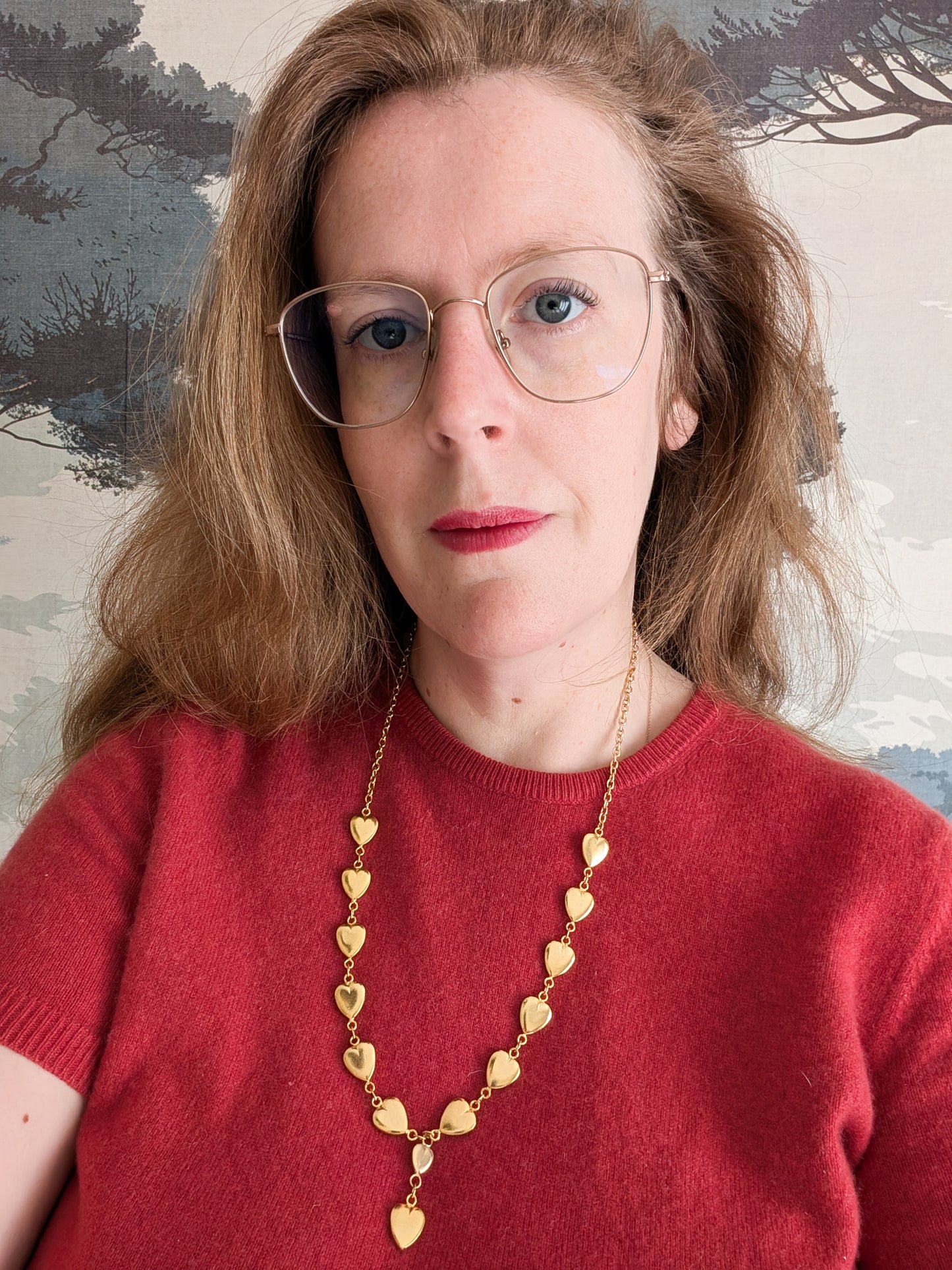 Long collier coeurs Corocraft