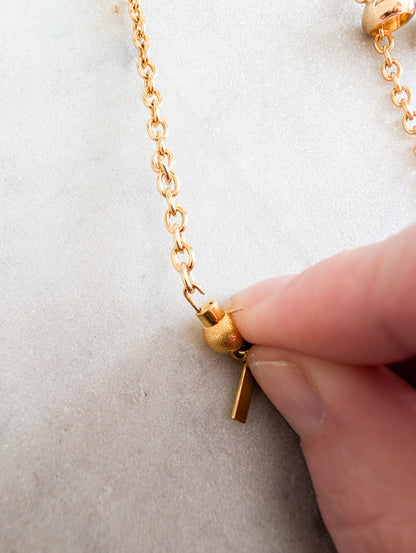 Sautoir pompon Corocraft