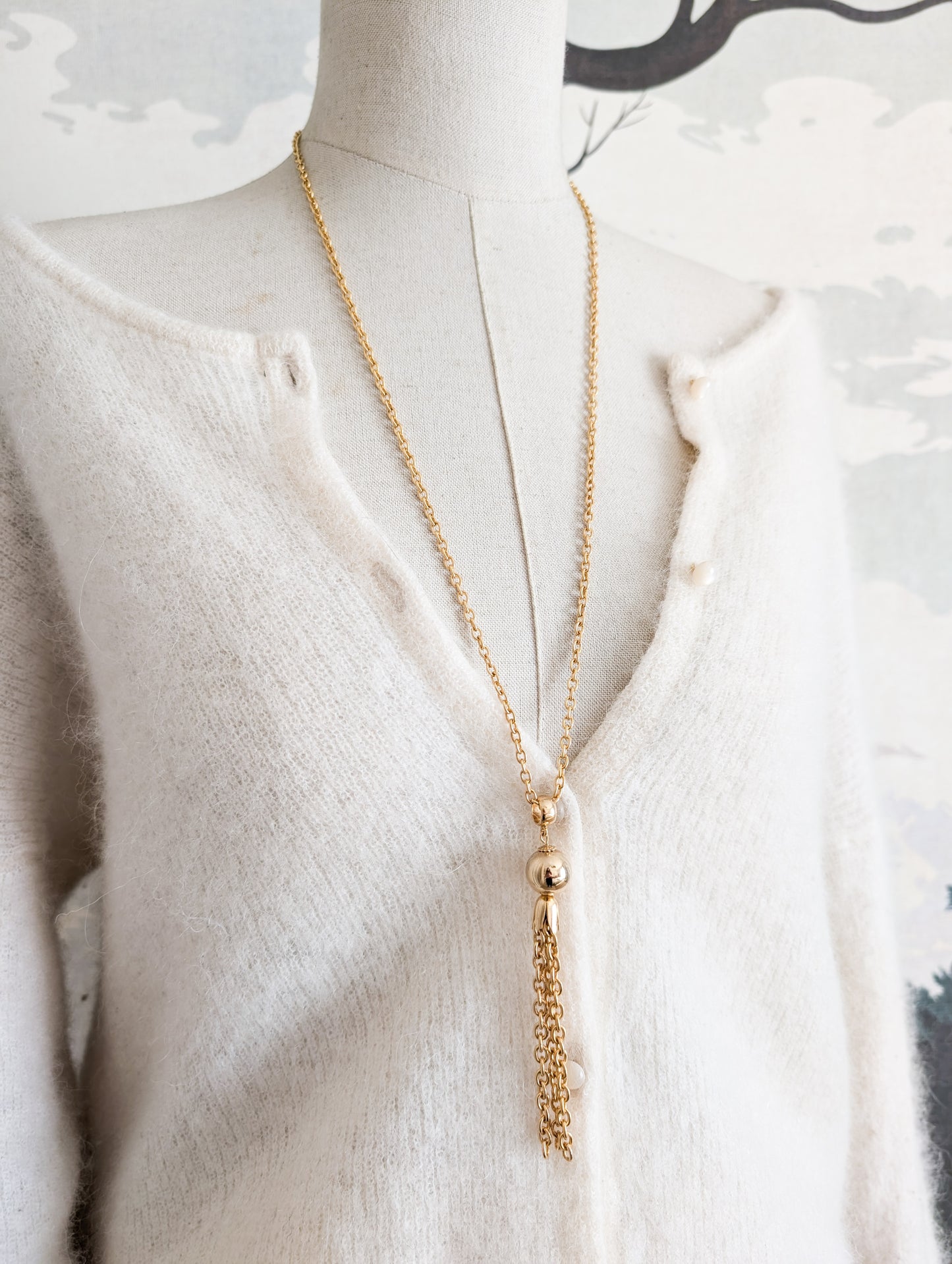 Sautoir pompon Corocraft