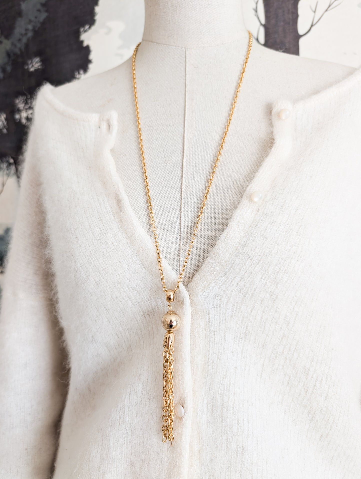 Sautoir pompon Corocraft