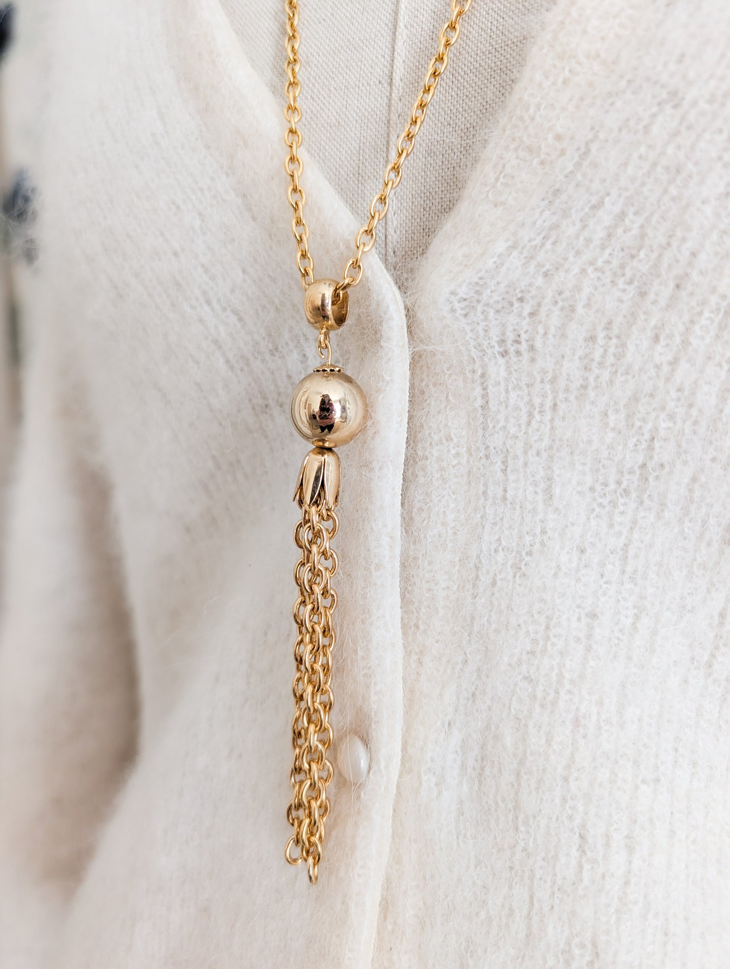 Sautoir pompon Corocraft