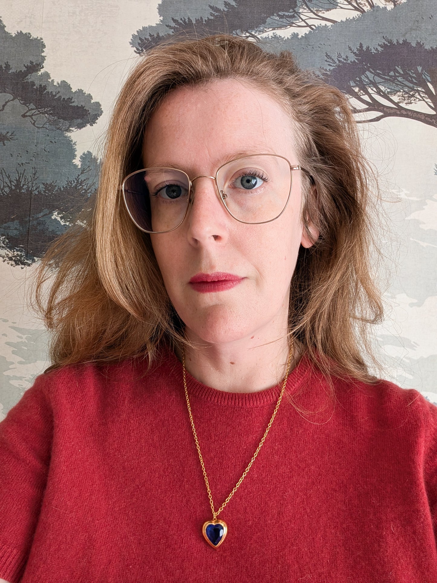 Collier coeur bleu Corocraft