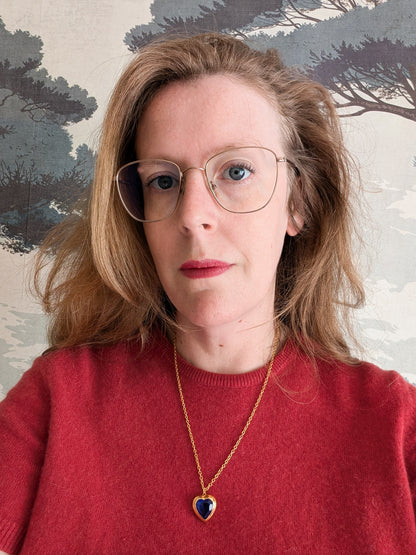 Collier coeur bleu Corocraft