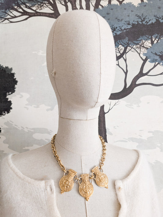 Rare collier amphores Agatha