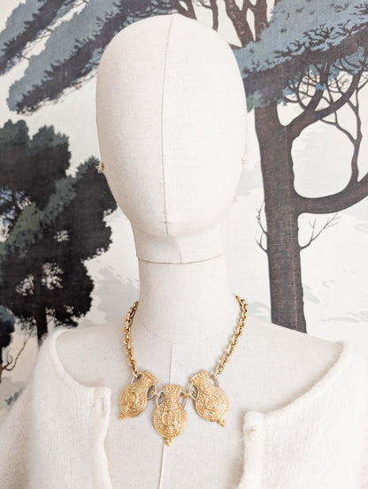 Rare collier amphores Agatha