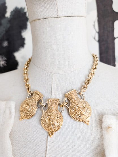 Rare collier amphores Agatha
