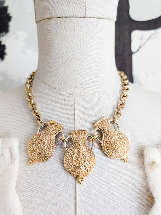 Rare collier amphores Agatha