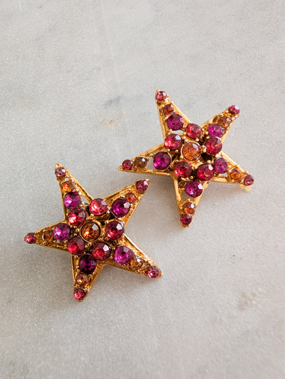 Boucles à clips étoiles