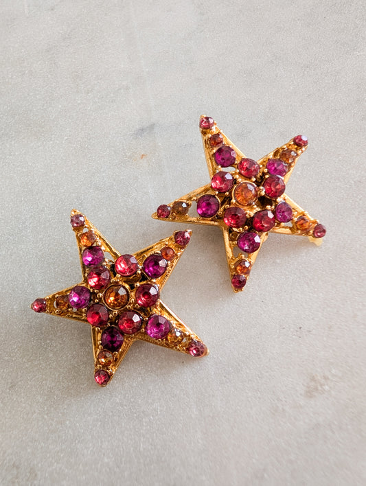 Boucles à clips étoiles