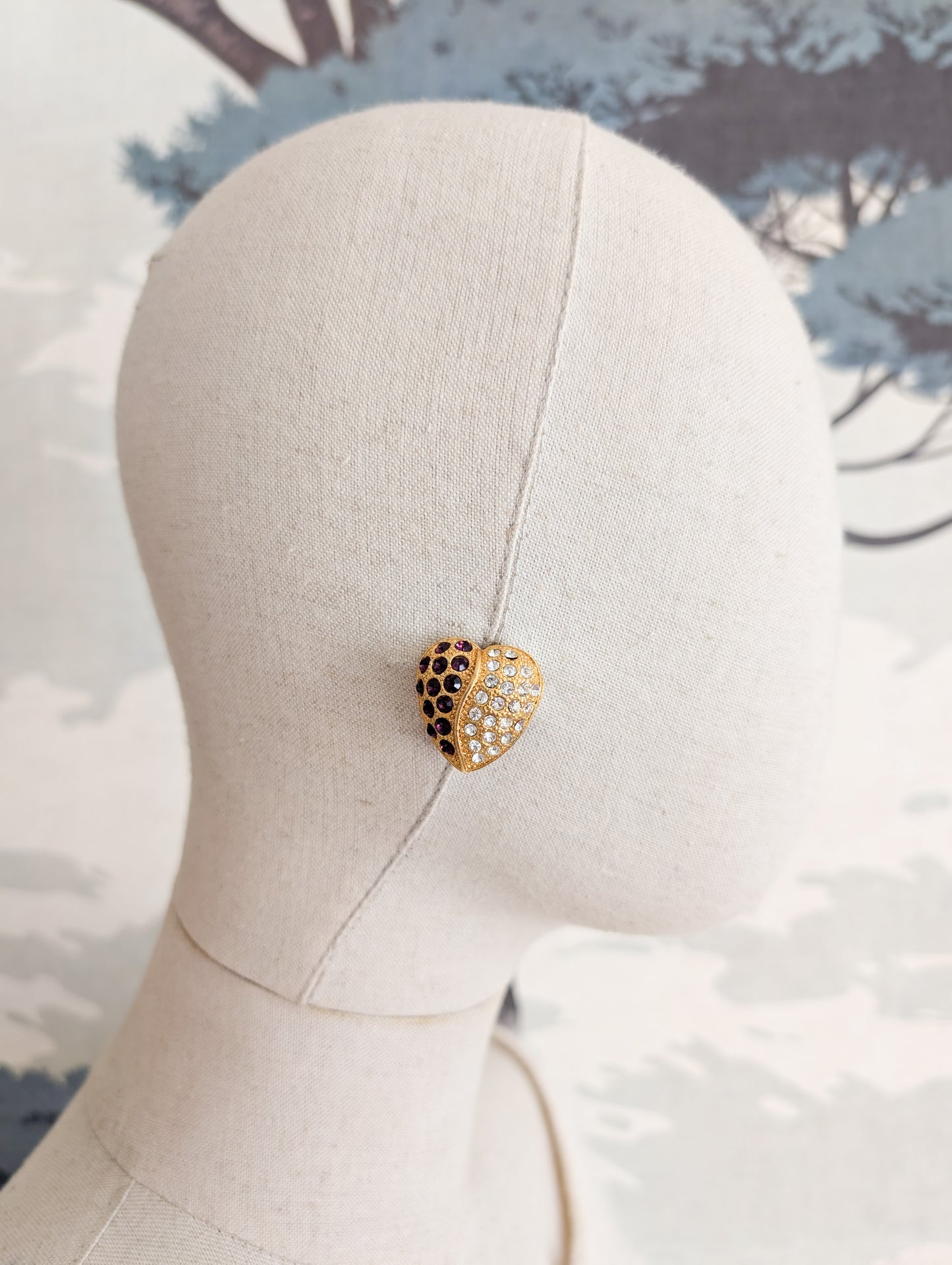 Boucles à clips coeurs