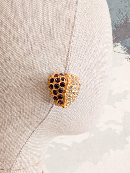 Boucles à clips coeurs