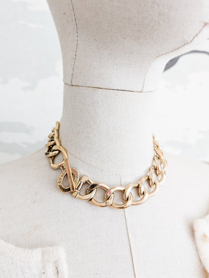 Collier gourmette Agatha