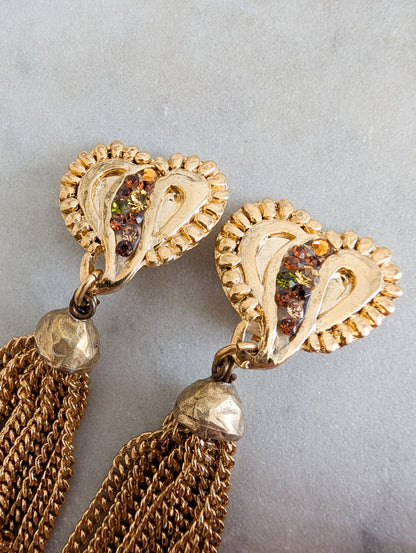 Longues boucles coeurs